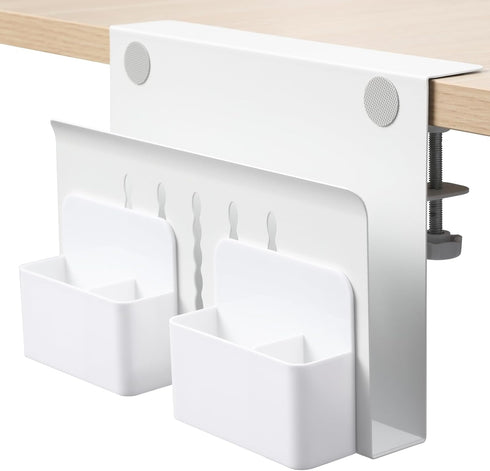 MAXECHO Desk Side Storage, Under Desk Laptop Mount, Table Side Hanging File