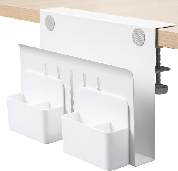 MAXECHO Desk Side Storage, Under Desk Laptop Mount, Table Side Hanging File