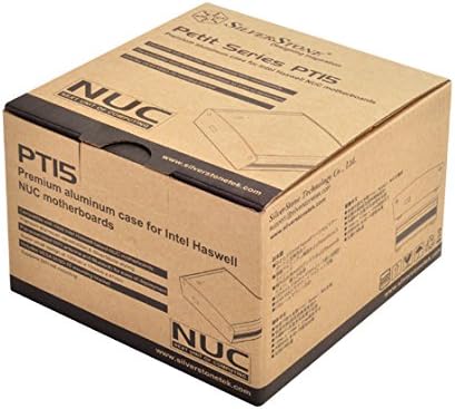 Silverstone Tek Premium Aluminum NUC Chassis with Pre-Assembled Heat Pipe, Wi-Fi Antenna, Bluetooth, 2X HDMI Ports