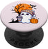 PopSockets Standard PopGrip - Cute Ghost Drinking Coffee Lover Halloween Pumpkin Women