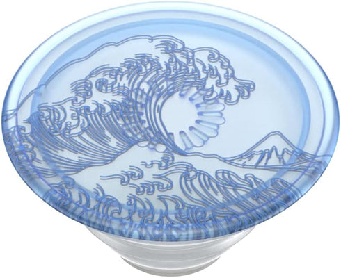 PopSockets Plant-Based Phone Grip with Expanding Kickstand, Eco-Friendly for Phone - Translucent Ocean