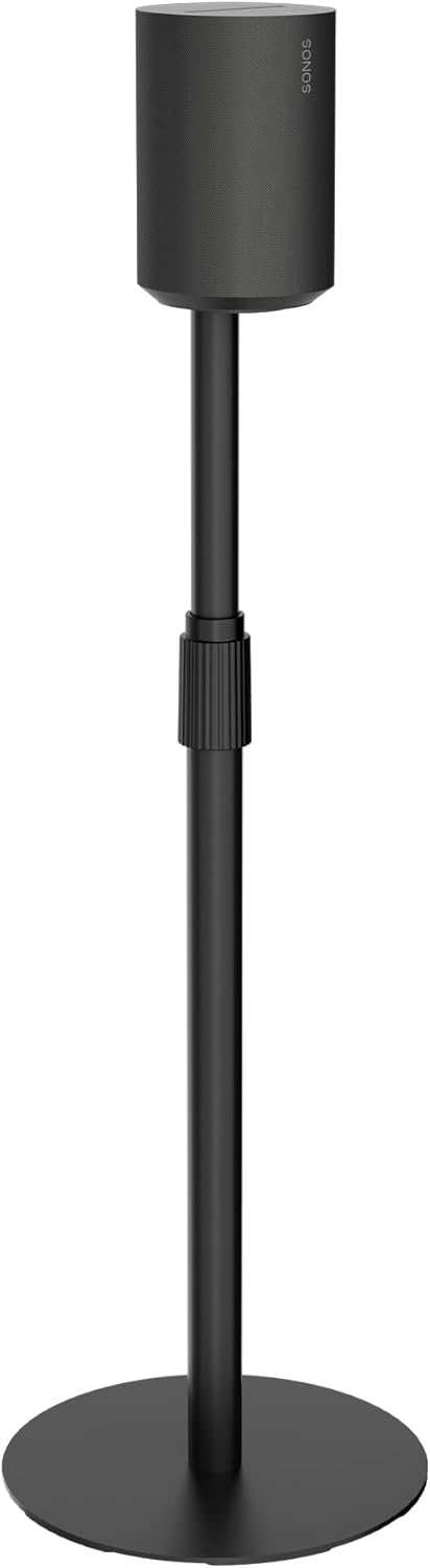 Speaker Stand with Cable Management, Compatible with SONOS Era 300 and Era 100, Height Adjustable up to 42.6'', Black,