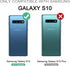 Dexnor for Samsung Galaxy S10 Case, Heavy Duty Military Grade Protection with Built-in Screen Protector and Kickstand