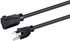 Monoprice 10 Feet Extension Cord - NEMA 5-15P to NEMA 5-15R, 10 Amp, 125 Volt, 1250 Watt, 18AWG, Black