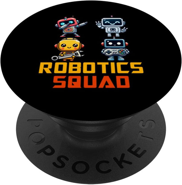 PopSockets Standard PopGrip - Matching Robotics Squad Robot Designs for Tech Lovers