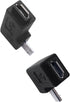 1 Pair Right Left 90 Degree Angle Micro USB Male to Female Adapter