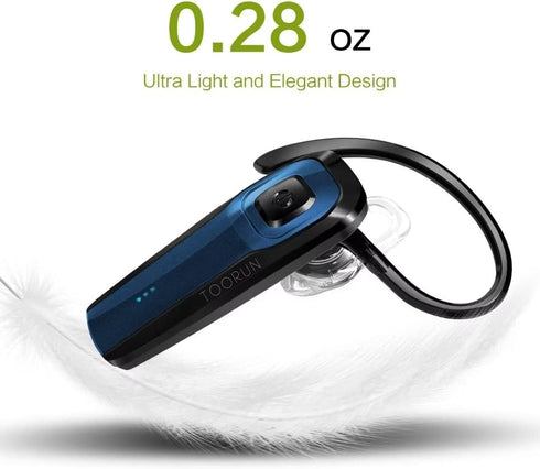 M26 Headset V5.0 TOORUN Bluetooth Earpiece, Bluetooth Handsfree Wireless Earpiece Headphone with Noise Reduction