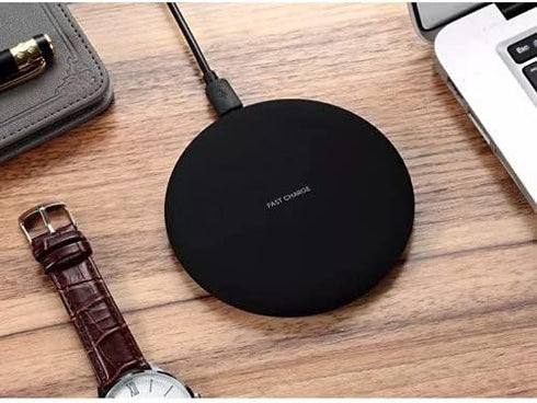 UrbanX OptiPad Fast Wireless Charger Pad for Your Devices - 10W Fast-Charging Soft Touch Top