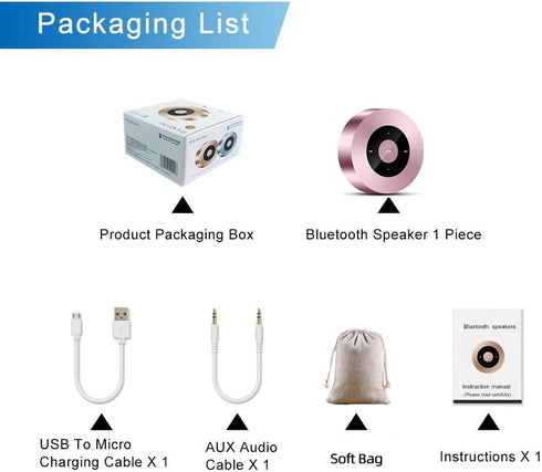 Smart LED Touch Play Bluetooth Speaker Portable Wireless with HD Sound, 12-Hour Playtime, Bluetooth 5.0