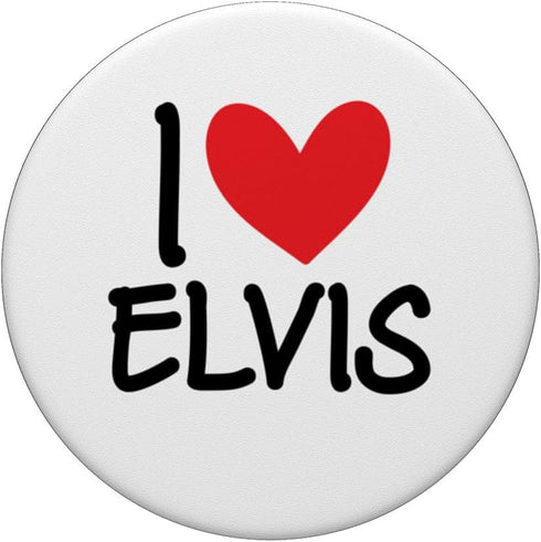 I Love Elvis Name Personalized PopGrip Standard for Men Guy BFF Friend Heart