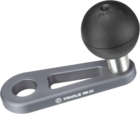 FANAUE Bolt Head Adapter Ball Base with 10mm Mounting Hole, MB-02 Aluminum Alloy Mount Base for RAM Mounts B Size