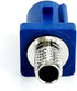 RG58 2pcs Automotive FAKRA Straight Plug Crimp Key Code C Blue GPS Telematics Navigation