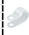 Waziaqoc 200 Pcs 1/2 Inch Rope Light Clips, Nylon R-Style Mounting Clips, Cable