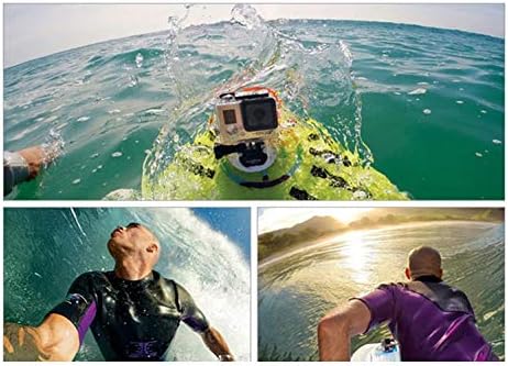 Bodyboard Wakeboard Foam Surfboard Mount Kit with Anti-Lost Strap for GoPro Hero 8/7/6/5/4/3+/3/2/1 (Black)