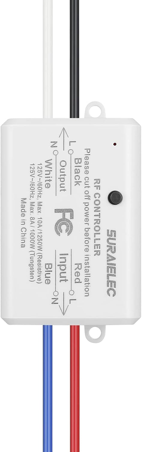 Suraielec Single Wireless Receiver Kit: Receiver Only, Remote Sold Separately