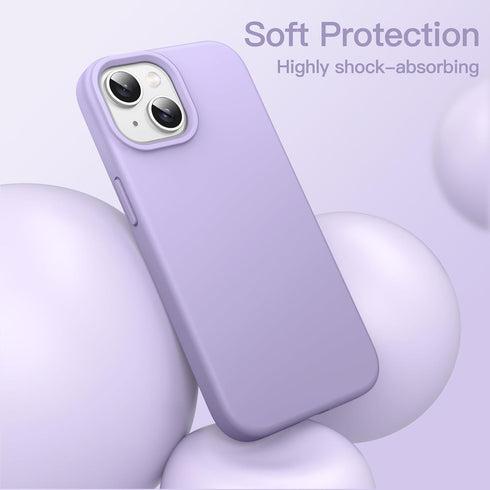 JETech Silicone Case for iPhone 13 - 6.1-Inch Silky-Soft Touch Full-Body Protective Phone Case, Shockproof Cover with