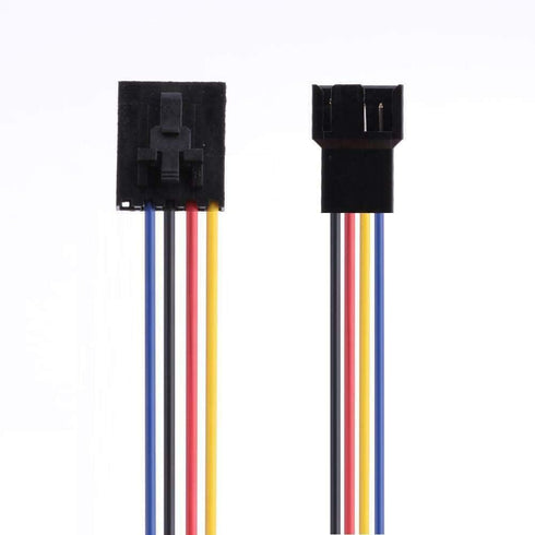 Wixine 5Pcs 5Pin to 4Pin Fan Connector Adapter, Converter Extension Cable Wire