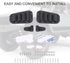 Set -4 1/10 RC Car Intake Grille & Engine Cover Hinge, Plastic Intake Grilles Engine Cover Hinges with Stickers