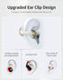 30H wegear Open-Ear Earbuds, Clip-On Headphones, Open-Ring Comfort Wireless Bluetooth Earbuds, Dual Connection