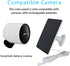 Solar Panel Compatible with SimpliSafe Outdoor Camera Wireles, 4W 5V Solar Panel with 10ft Micro USB Charging Cable for Outdoor Battery Powered Security Camera with Wall Mount(No Camera)