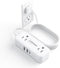 Waksmart Flat Plug Power Strip - 5 Ft Thin Flat Extension Cord with