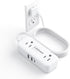 Waksmart Flat Plug Power Strip - 5 Ft Thin Flat Extension Cord with