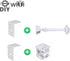 WiTi L-Shape Wall and Ceiling Mount Bracket for CCTV Cameras, Solid Metal Holder for Security Surveillance