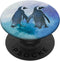 Beautiful Penguin Watercolor Mint Teal Purple Art PopSockets Grip and Stand for Phones and Tablets