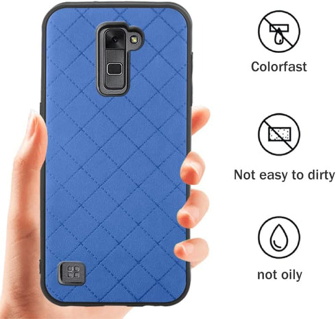ELISORLI Compatible with LG Stylo 2 2+/Stylus 2 Plus/Stylo2 V 2V Verizon Case Rugged Thin Slim Cell Accessories Anti-Slip Fit Rubber TPU Mobile Phone Protection Cover for G LS775 VS835 Women Men Blue