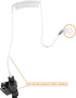 Replacement Mushroom Earbud for Motorola Kenwood Walkie Talkie, Acoustic Tube Earpiece (10 Pack)