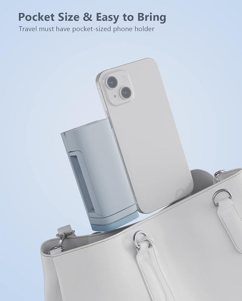MiiKARE Airplane Travel Essentials Phone Holder, Universal Handsfree Mount for Flying, 360 Degree Rotation, Baby Travel