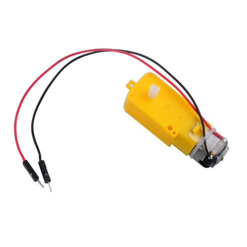 4PCS 3-6V 200RPM 1:48 (4) DC TT Motor Gearbox Motor - Dual Shaft Geared Electric Motors for Ar-duino Smart Car Chassis
