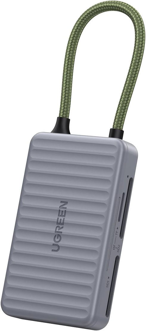 UGREEN 4 16 15, USB C SD Card Reader with SD Card Holder, High-Speed Memory Card Reader Adapter with Card Storage Case