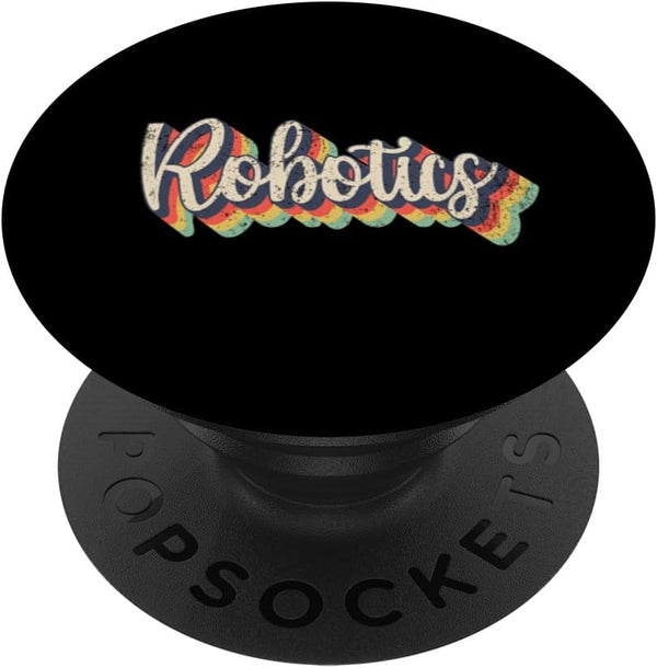 Retro Vintage Robot Engineering Robotics Engineer PopSockets Standard PopGrip