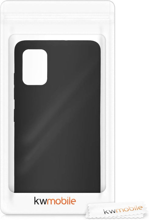 kwmobile Soft Slim Protective TPU Case for Samsung Galaxy A51 - Black Matte Cover