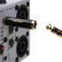 MOBOREST 3.5mm to 1/4'' Stereo Pure Copper Adapter, 1/8'' Male Plug to 1/4'' Jack Female Socket, Black - 1PCS