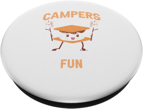 Campers Have S'more Fun PopSockets Standard PopGrip for Camping and Marshmallow Lovers
