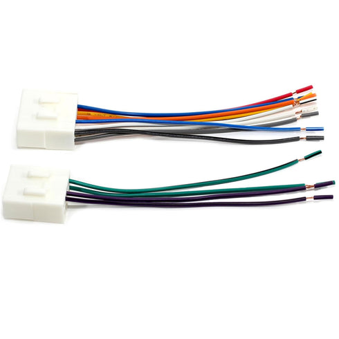 MUEYTE 70-7901 1990-2002 626 MX5 MX6 RX7 Car Stereo Radio Wiring Harness Wire Power Adapter Plug for Mazda Miata