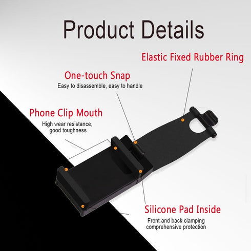 Car Steering Wheel Phone Mount, Portable Smartphone Holder Clip for iPhone 14/13/12/11 Pro Max/XR/XS/S21/S20/S10/Note