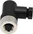 M12 8 Pin Aviation Sensor Connector Waterproof Screw Threaded Coupling Electrical Connector Field Wireable Right Angle