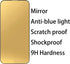 2 PCS Anti-Blue Tempered Glass Mirror Screen Protector for iPhone 14 Pro Max, 6.7 inch 9H Hardness Anti-scratch