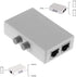 2 Ports 1x2 or 2x1 RJ45 Network Ethernet Port Switcher, Manual Sharing Switch Box Splitter Plug and Play