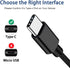 6ft Long USB-C Power Cord for GoPro Hero MAX, Hero 11, 10, 9, 8, 7, 6, 5, Samsung Galaxy Note, LG G7