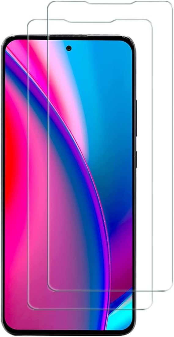 VIESUP (2 Pack) Tempered Glass Screen Protector for BLU G91S 2021, 9H Hardness, High Definition, No Bubble