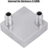 Wendry 40x40mm Computer Water Cooling Head, Aluminum Block for CPU Radiator Liquid Heatsink Cooler, 0.5MM Thickness