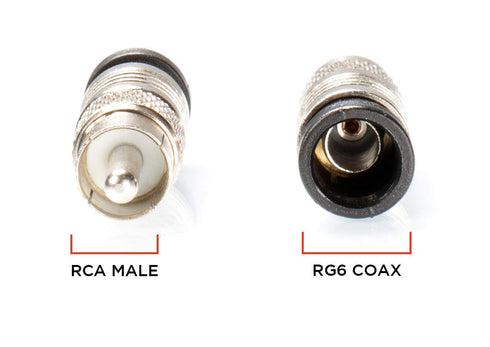 THE CIMPLE CO RCA Compression Connectors - Universal Male Connectors for RCA, Subwoofer, Composite, Component - 4 Pack