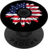 Cute Trendy Patriotic Sunflower American USA Flag Floral PopSockets Standard PopGrip