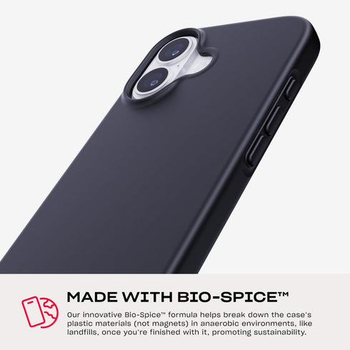 tech21 17 EvoLite Case for iPhone Black | Slim Protective Case | Impact Protection | Wireless Charging Compatible