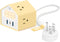 GLCON Handy Power Strip with Night Light - Yolk-Yellow Power Strip Surge Protector