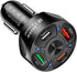 Car Charger Adapter - 4 Ports USB Fast Car Charger QC3.0/PD20W/Type-C/2.1A, Smart Shunt Car Phone Charger Compatible